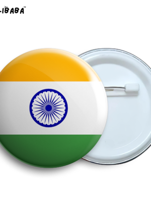 India Flag Pin Badge & Magnet