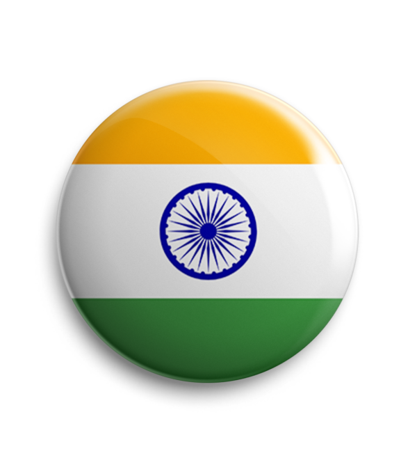 14 India Flag Pin Badge & Magnet