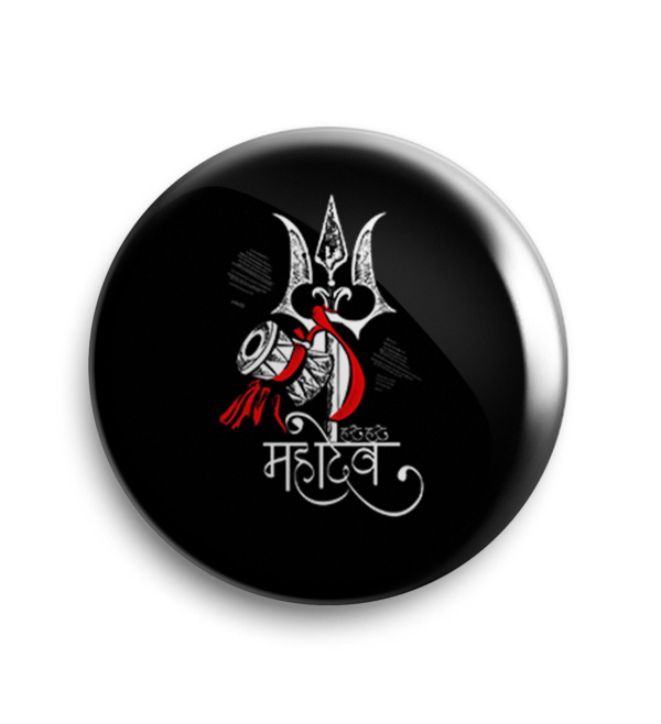 Har Har Mahadev Pin Badge & Magnet