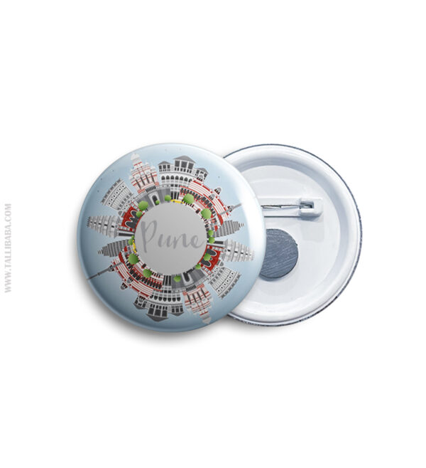 Pune Pin Badge & Magnet