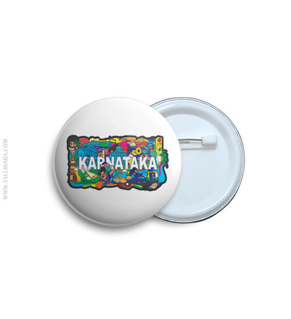 Karnataka Pin Badge & Magnet