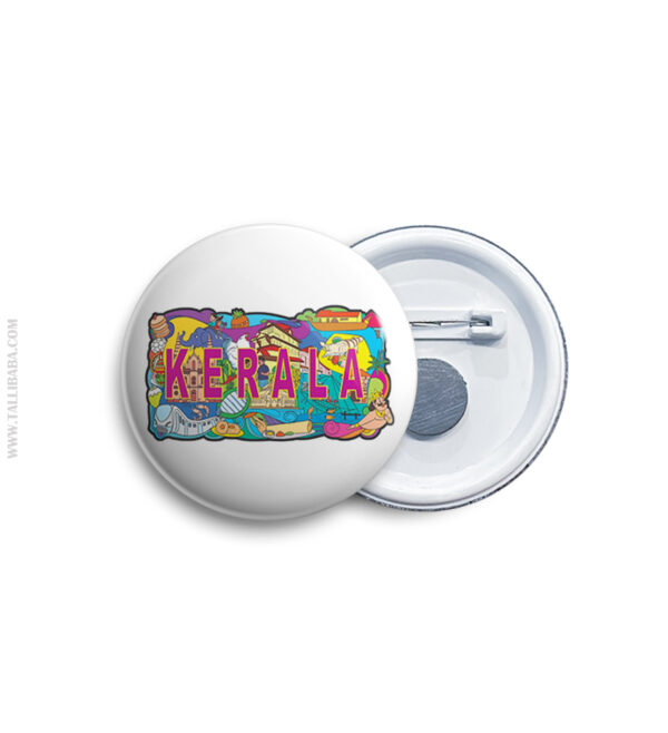 Kerala Pin Badge & Magnet