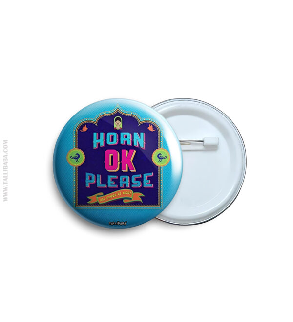 Horn ok please Pin Badge & Magnet