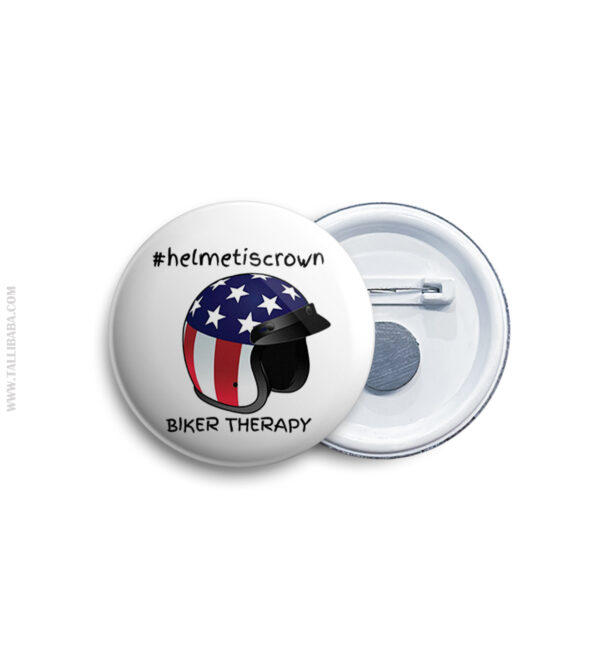 Helmet is crown Badge & Magnet